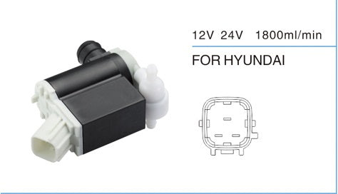 משאבת מתיז שמשות ליונדאי i30 מ-2013 – 12V, 3 יציאות – תמונת מוצר