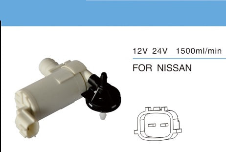 משאבת מתיז שמשות למאזדה 2 (5 דלתות) 2007–2015 – 12V, 3 יציאות – תמונת מוצר