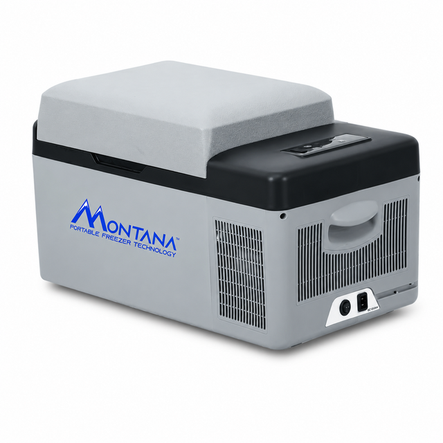 מקרר לרכב Montana 20 ליטר קומפרסור 12V 24V לקירור והקפאה