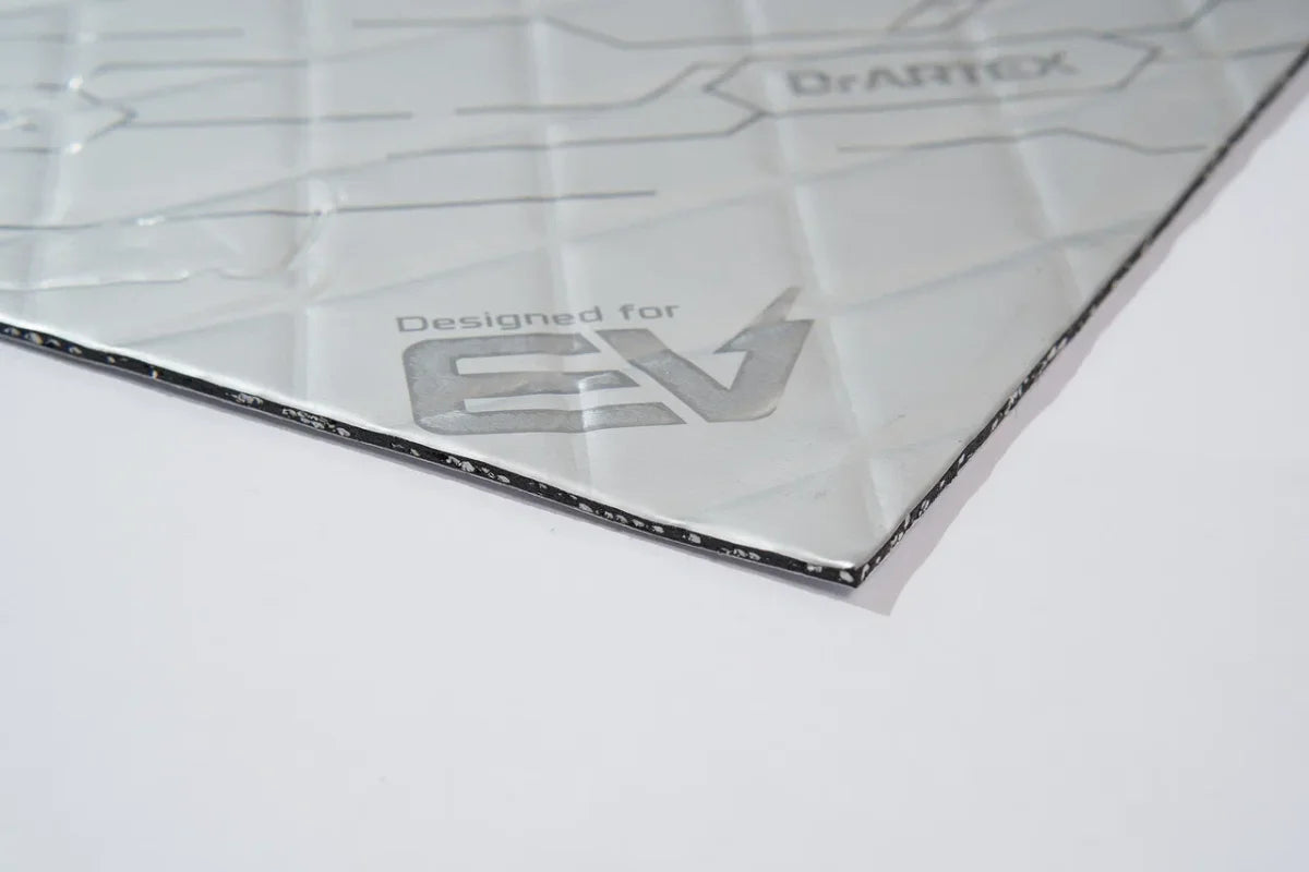 יריעות בידוד ושיכוך רעידות לרכב חשמלי DrARTEX Electra EV Silver 2.5