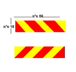 סט פסים זוהרים למשאית 16X56 מדבקה