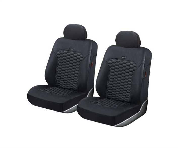 זוג כיסויי מושבים קדמיים רודאו H&R שחור