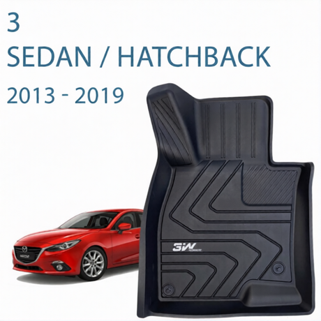 סט שטיחי 3W מאזדה 3 סדאן / האצ׳בק 2018