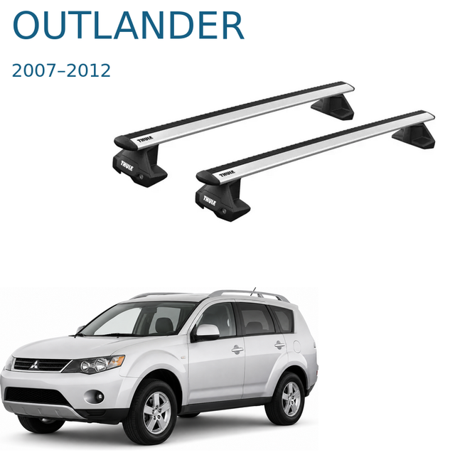 Thule WingBar Evo – אלומיניום למיצובישי אאוטלנדר 2007–2012