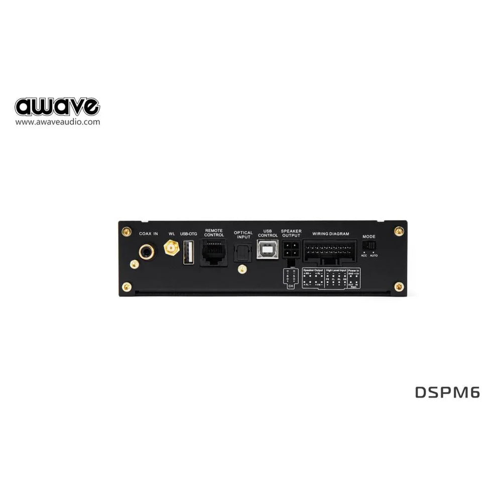 מגבר DSP לרכב Awave M6 עם 6 ערוצים