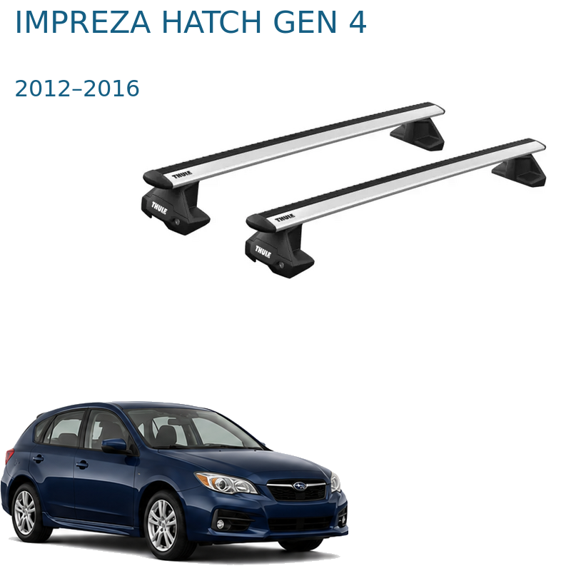 גגון Fixpoint בסיסי לסובארו אימפרזה האצ׳בק דור 4 2012–2016