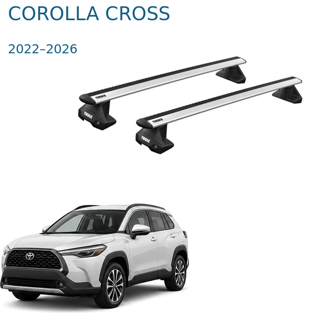 Thule WingBar Evo – אלומיניום לטויוטה קורולה קרוס 2022–2026