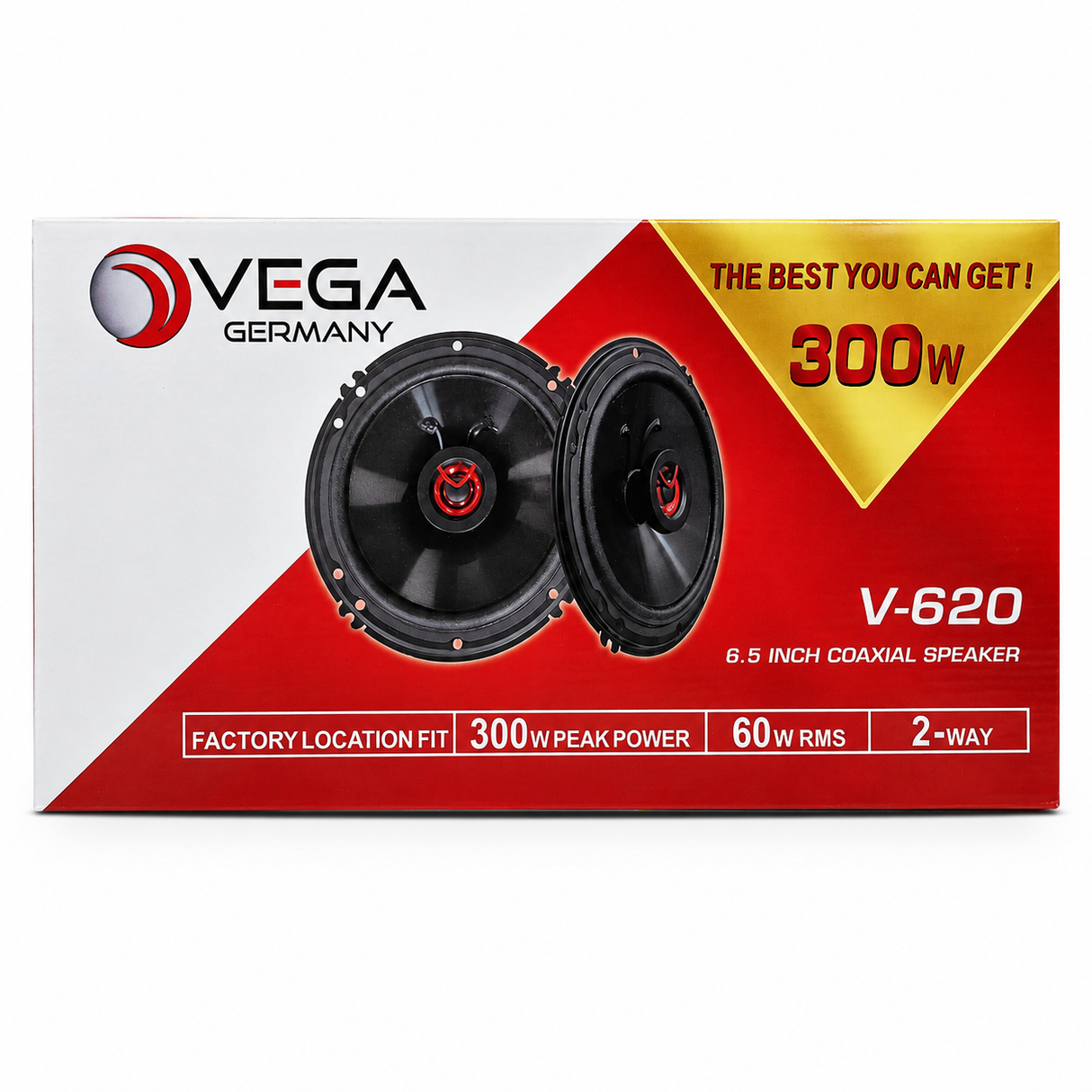 רמקולים קואקסיאליים VEGA Germany V-620 ‏6.5 אינץ׳ 60W RMS