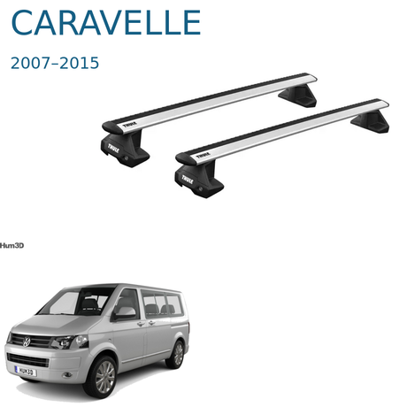 Thule WingBar Evo – אלומיניום לפולקסווגן קראוול 2007–2015
