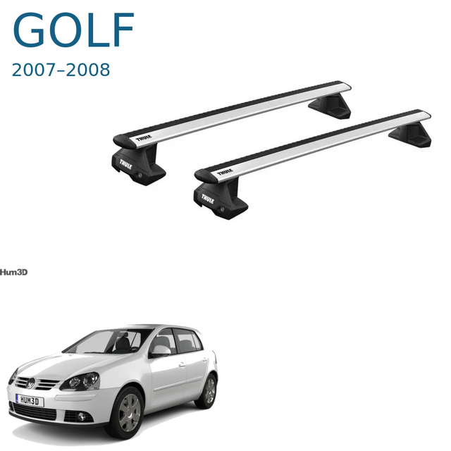 Thule WingBar Evo – אלומיניום לפולקסווגן גולף 2007–2008