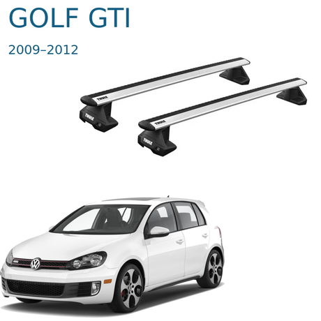 Thule WingBar Evo – אלומיניום לפולקסווגן גולף GTI 2009–2012