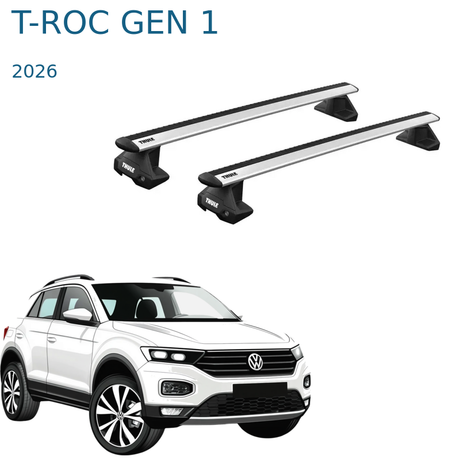 Thule WingBar Evo – אלומיניום לפולקסווגן T-Roc דור ראשון 2026