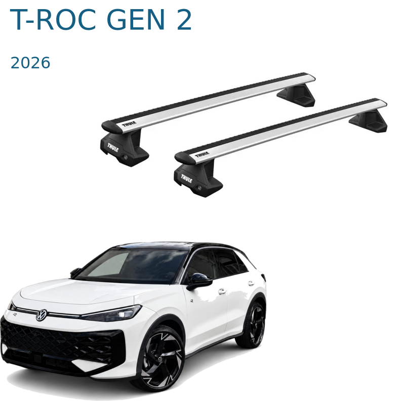 גגון אלומיניום בסיסי לפולקסווגן T-Roc דור שני 2026