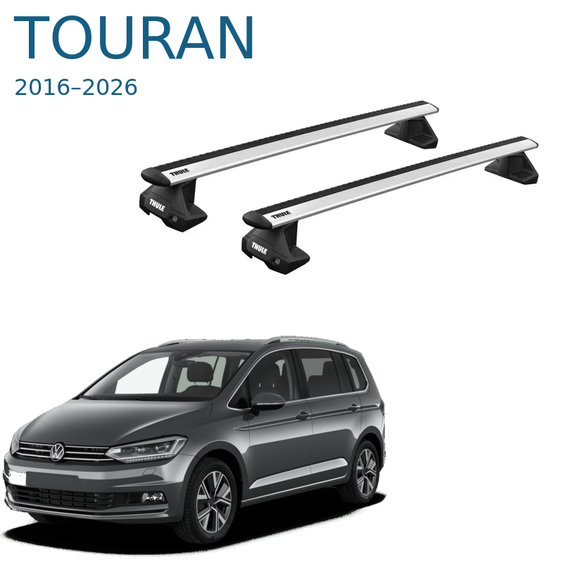 גגון אלומיניום בסיסי לפולקסווגן טוראן 2016–2026