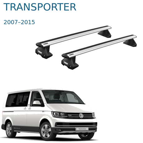 Thule WingBar Evo – אלומיניום לפולקסווגן טרנספורטר 2007–2015