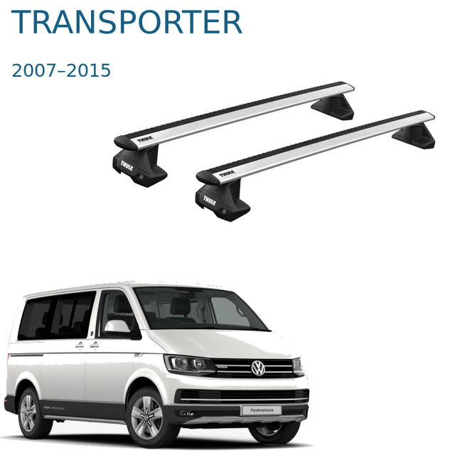 Thule WingBar Evo – אלומיניום לפולקסווגן טרנספורטר 2007–2015